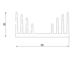 Профиль радиаторный алюминиевый — изображение 4